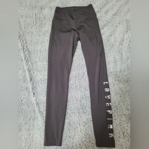 Victoria's Secret Black Leggings with Silver Lettering